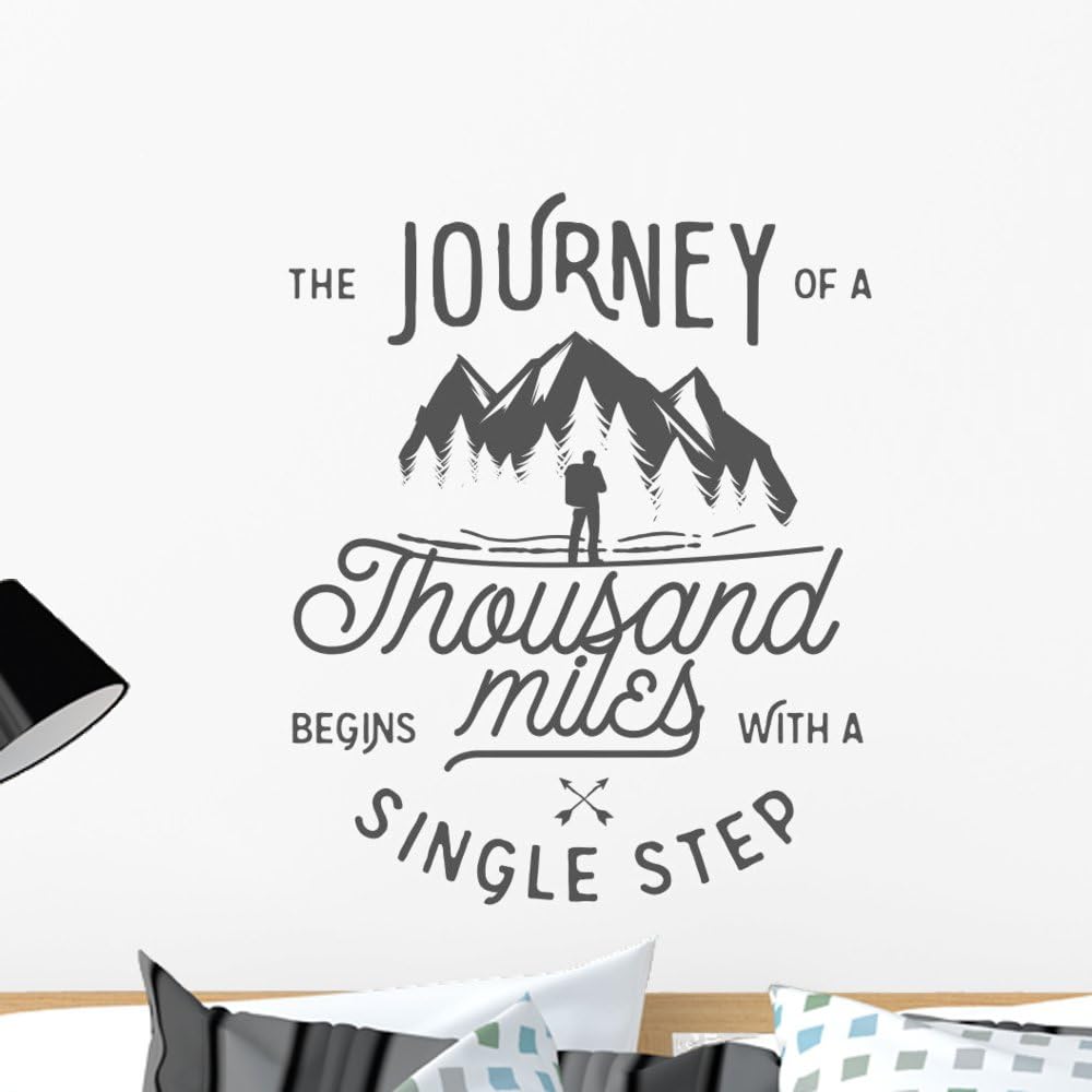 Single Step Wilderness Quote Wall Decal Wallmonkeys Peel and Stick Graphic (24 in H x 24 in W) WM367291