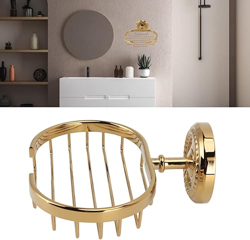 Miniatura 2 de Garosa Jabonera de baño para ducha, barra de metal, soporte para jabón, soporte para esponja, cesta antigua para baño, cocina, instalación de