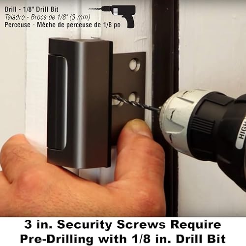 Miniatura 4 de Cerradura de refuerzo para la puerta Defender Security añade más seguridad a tu hogar y evita la entrada de intrusos