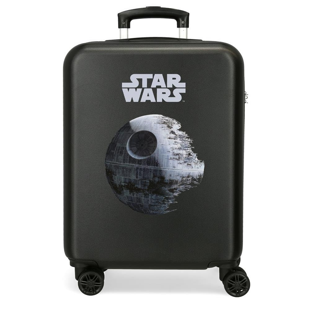 Joumma Star Wars Galaxy Maleta de Cabina Negro 38x55x20 cm Rígida ABS Cierre de combinación Lateral 35L 2,5kg 4 Ruedas Dobles Equipaje de Mano