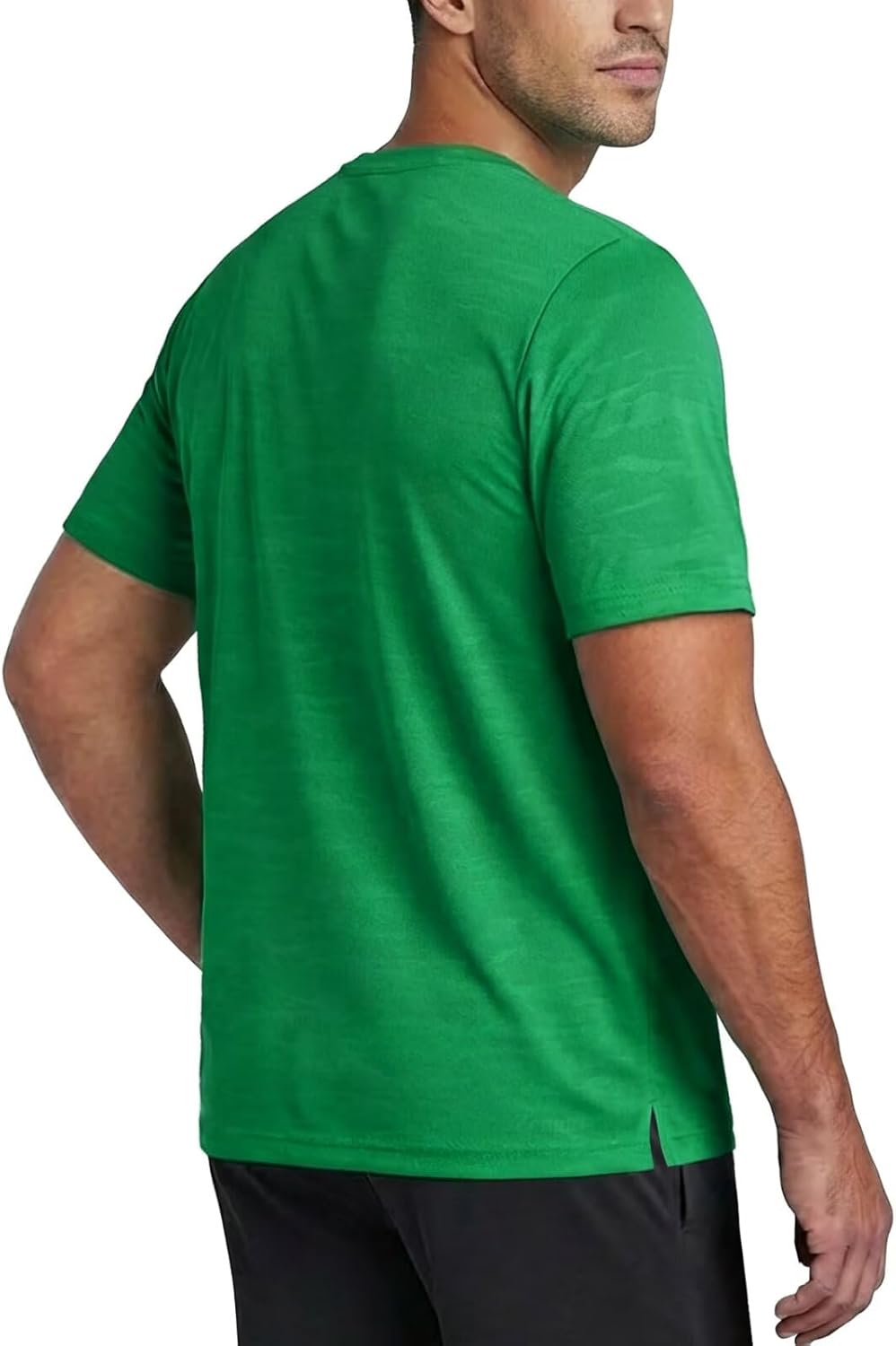 Zengjo Mens Athletic Shirts Short Sleeve Moisture Wicking Gym Workout Running Crewneck T-Shirt Quick Dry Sports Fitted Tee - Image 4