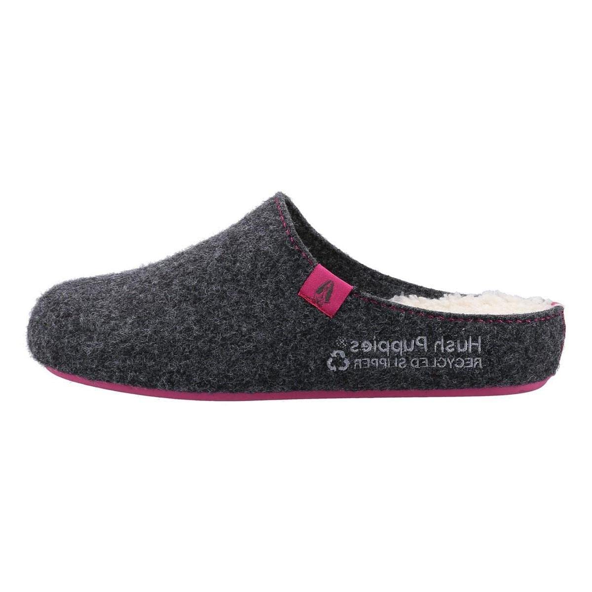 Hush Puppies Women's The Good Slipper, Charcoal, 8 UK