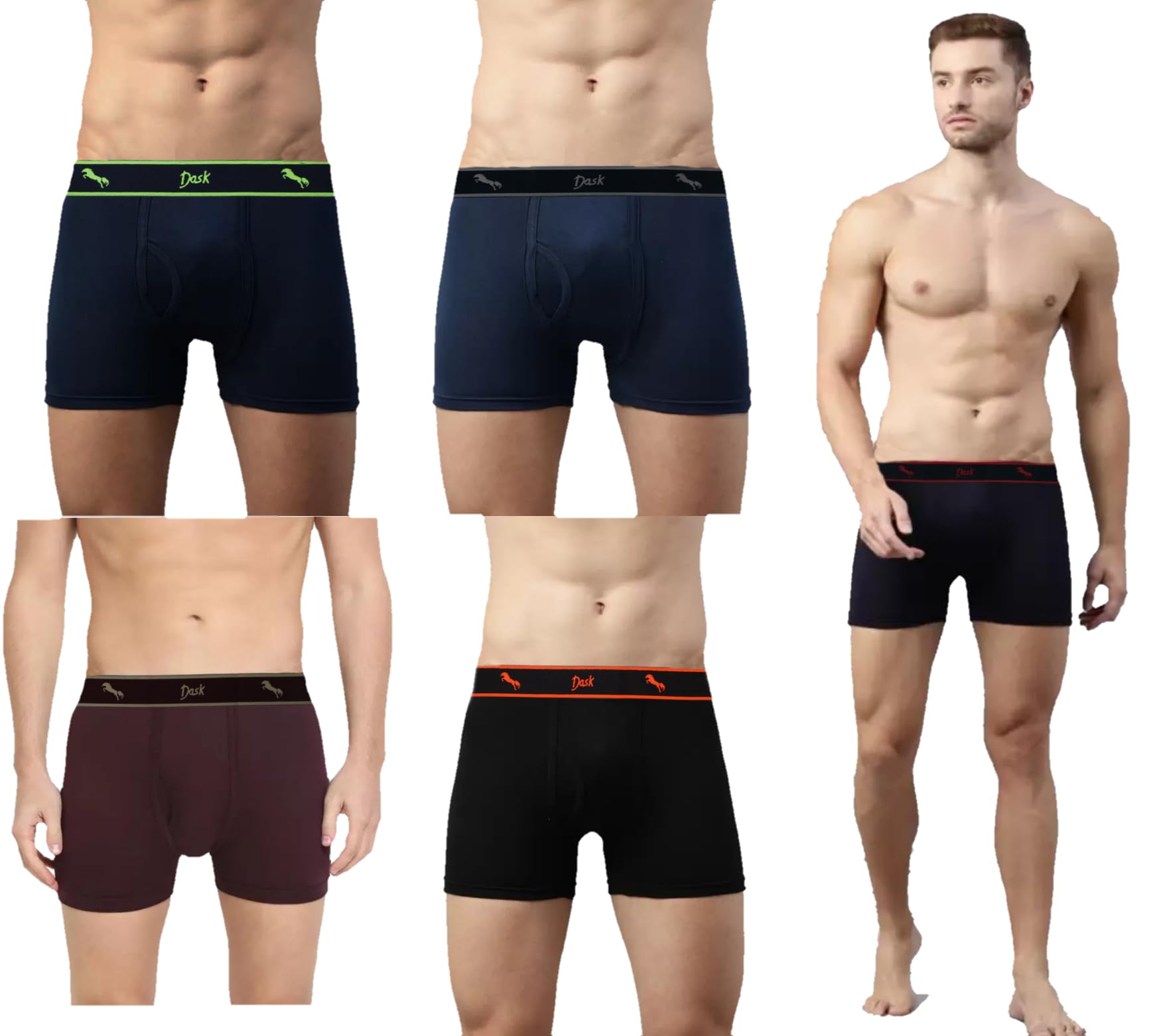 Dask Trunks for Men Pack of 5.-picture-43
