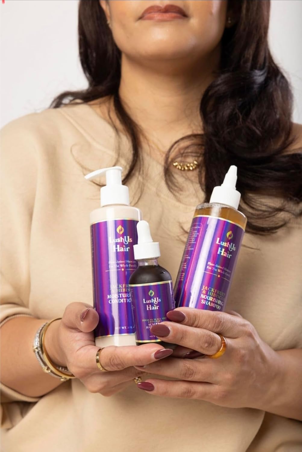 LushUs Hair Hydrating Shampoo – Jackfruit & Hibiscus – Plant-Based, Vegan Formula with Aloe Vera Juice for All Hair Types – Gentle Cleanse & Moisture Boost – 8 fl oz