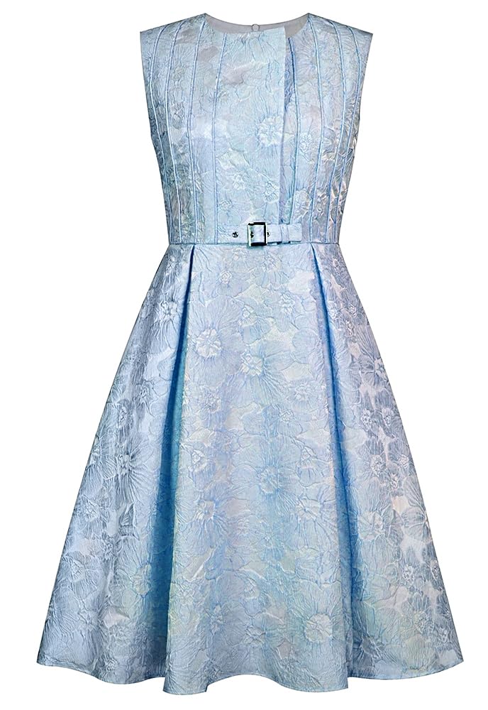 CHIC STAR Womens Embossed Jacquard Dress