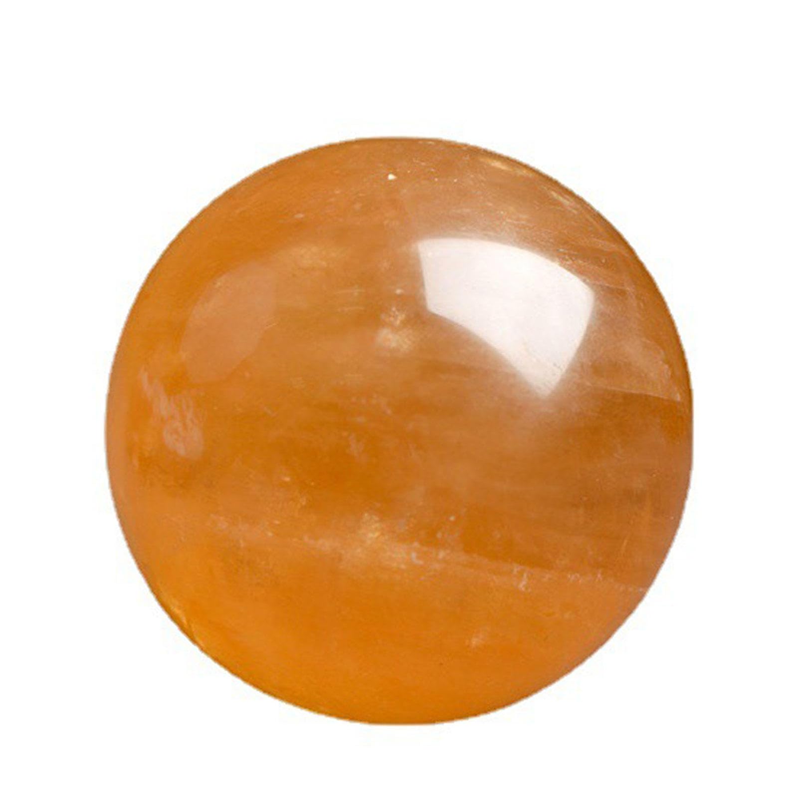 Citrine Crystal Sphere Ball +Stand Dowsing for Feng Shui, Wealth and Success, Christmas Day Home Decoration,7.9"(20cm)