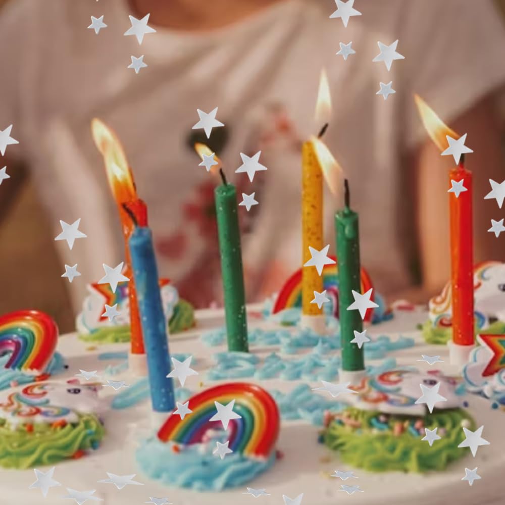 Stelle Confetti Metalliche - Coriandoli Lamina 6mm E 10mm Per Feste (Oro+Argento) - Foto 9