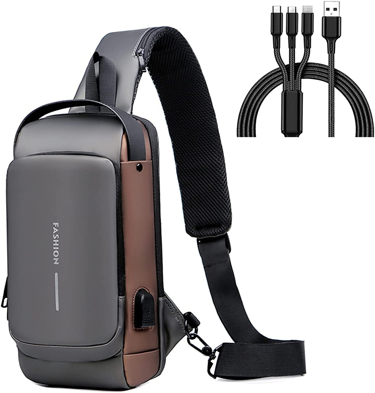 Buy Praxon Multifunction Sling Bag, USB Charging Sport Sling