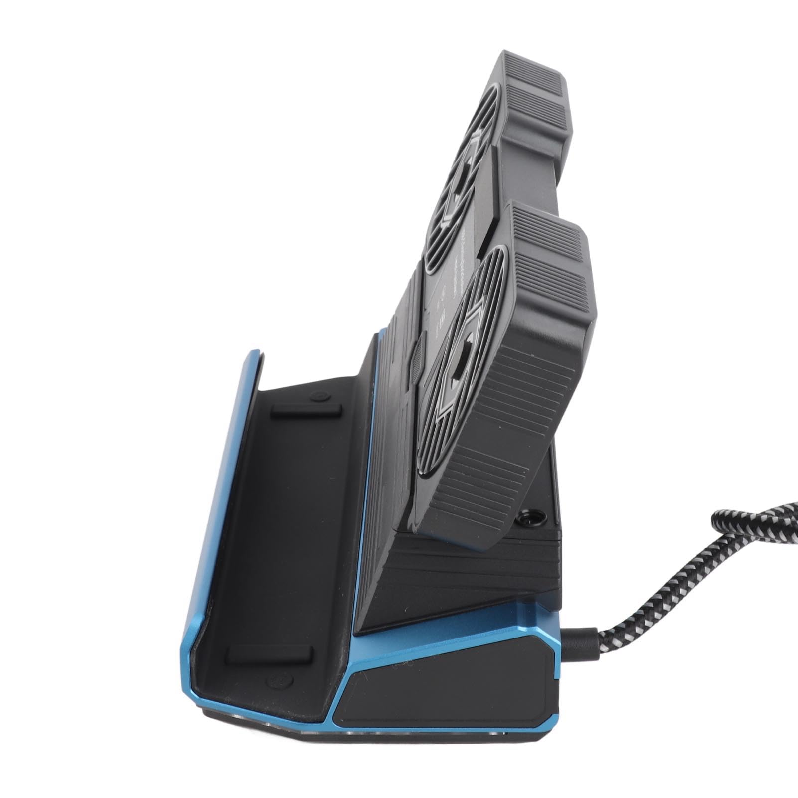 Wciągające Wrażenia z Gry Stacja Dokująca 9 w 1 do Konsoli Steam, Stacja Dokująca do Konsoli Gier USB C z Podwójnym Wentylatorem Chłodzącym, Oświetlenie RGB, Odpowiednia dla Graczy i