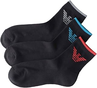 EMPORIO ARMANI(エンポリオアルマーニ) ソックス3足セット エンポリオ アルマーニ イーグル ショート丈 足底パイル EA カジュアルソックス 靴下 男性 メンズ プレゼント ギフト 92342719メンズ
