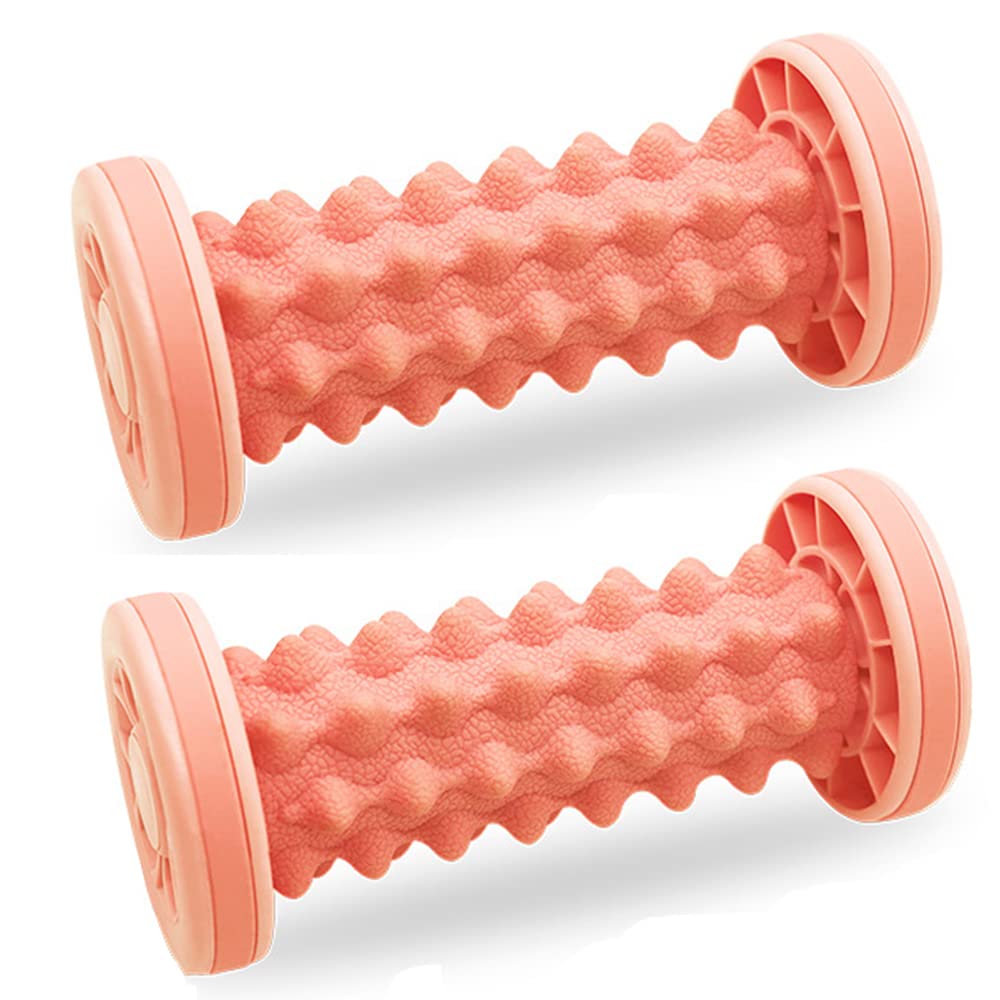 2Pz Massaggio Muscolare Roller Hand Foot Roller Massager Acupressure Trigger Point Terapia Massaggio Corpo Rilassare Dolore Muscolare,Arancia