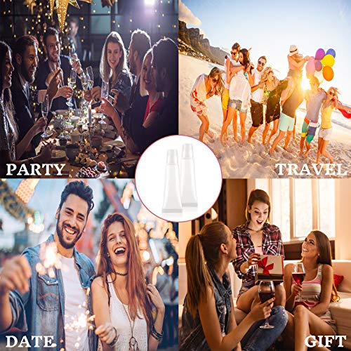 image for Hajoyful 70 PCS 15 ML Refillable Mini Clear Empty Lip Gloss Balm Conta