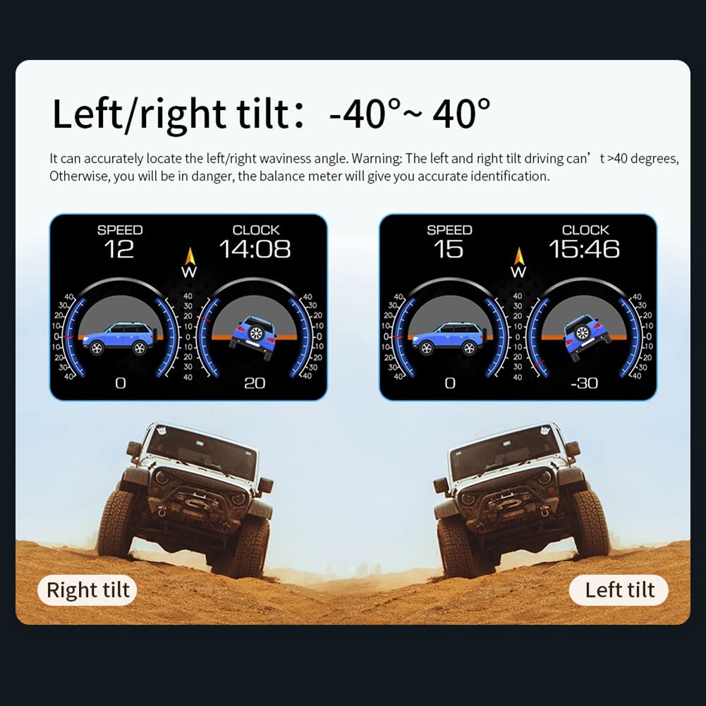 Quatavo Head Up Obd2 & Hud Display, Auto Fili, Hud Modello Y Display Retrofit Per Auto Obd2, P21 Hud Auto Tester Gps Strumento Diagnostico Cruscotto Auto Obd Lcd Monitor