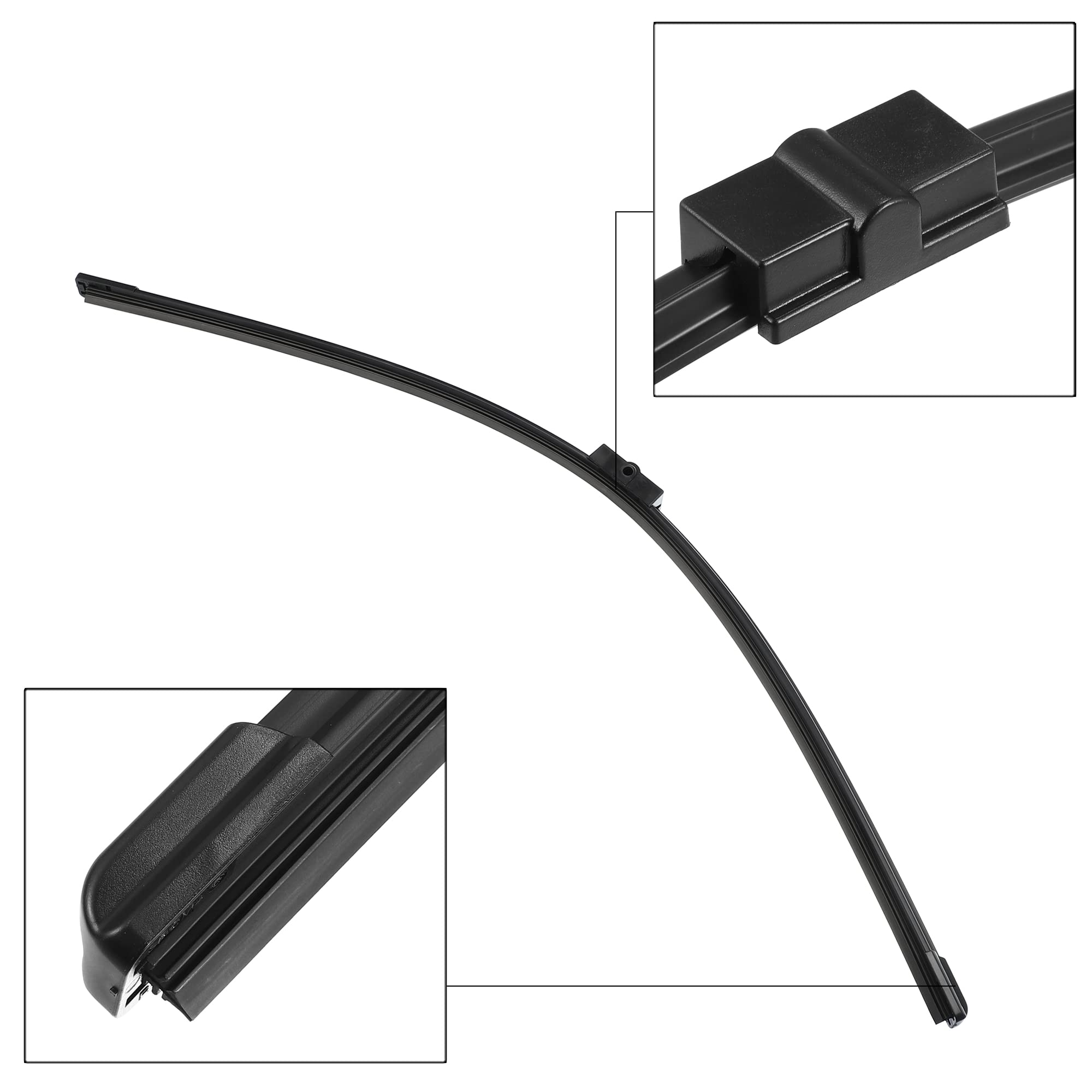 QUARKZMAN 3pz Anteriore Posteriore Parabrezza Tergicristallo Spazzole per Peugeot 207 Hatchback