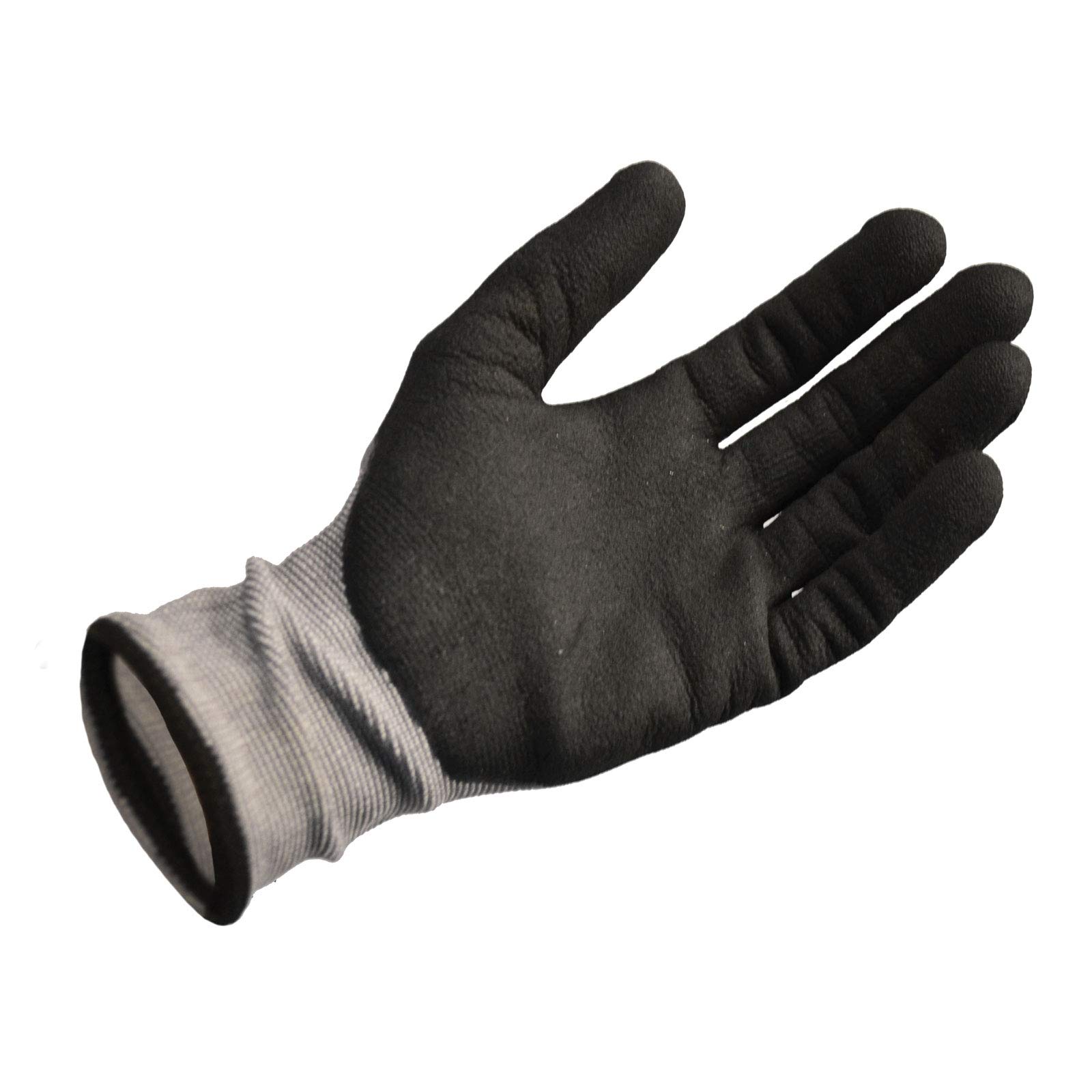 Scan SCAGLONITMFX Breathable Nitrile Micro-Foam Gloves - Size 10, Grey / Black, XL - Image 2