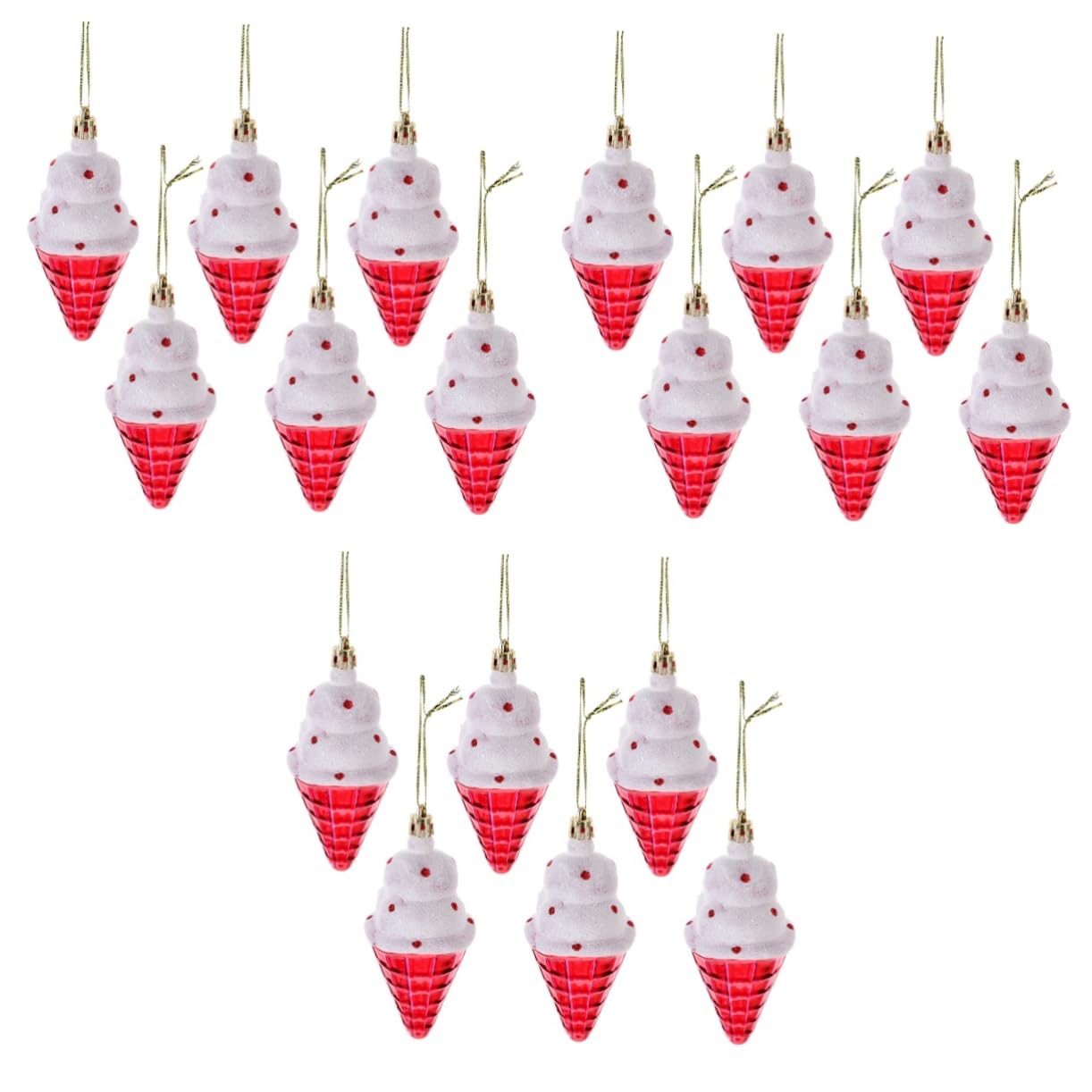 Alipis 18 Pollici Ciondolo gelato ornamento appeso a forma di stella di Babbo Natale decorazioni da appendere all'albero di Natale decorazioni natalizie pendenti natalizi Decori sospesi