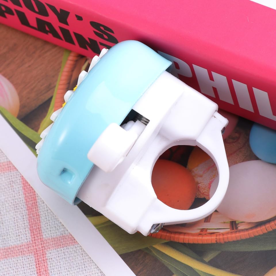 Miniatura 3 de Wakauto 1 campana de bicicleta de hierro fuerte seguro patrón de crisantemo lindo anillo de bicicleta Bell accesorio de bicicleta para niños niños 1