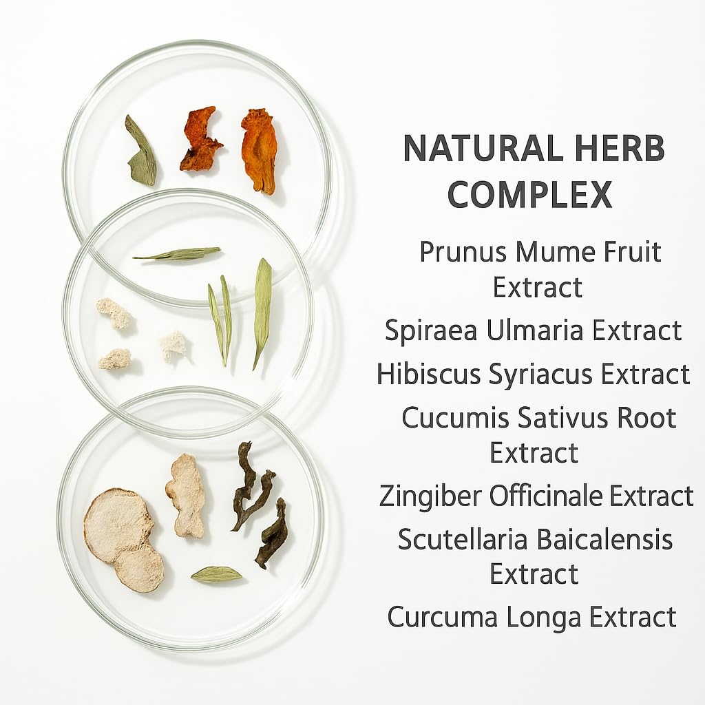 Korean Calming Balance Cream – Lightweight Soothing Gel Cream for Sensitive Skin, Natural Herbal Extracts, Deep Hydration & Redness Relief – 50ml (1.69 fl. oz.)