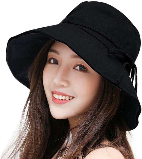 Amazon Uvカット 帽子 レディース 日よけ 帽子 レディース つば広 ハット日よけ 折りたたみ 軽量 無地 洗える 紫外線対策 ハット カジュアル 旅行用 日よけ 夏季 女優帽 小顔効果抜群 ブラック ハット 通販