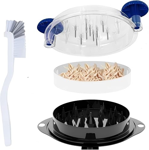 Miniatura 8 de Trituradora de pollo, trituradora de carne torcida, grande para pechugas de pollo, carne de cerdo desmenuzada con garras de acero inoxidable 304