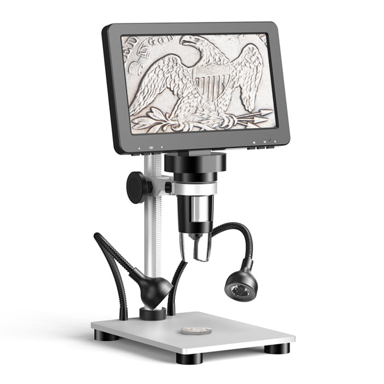 Microscopio ad alta chiarezza da 7 pollici con ingrandimento 1200X e connettività per immagini e condivisioni video senza soluzione di continuità microscopio LCD