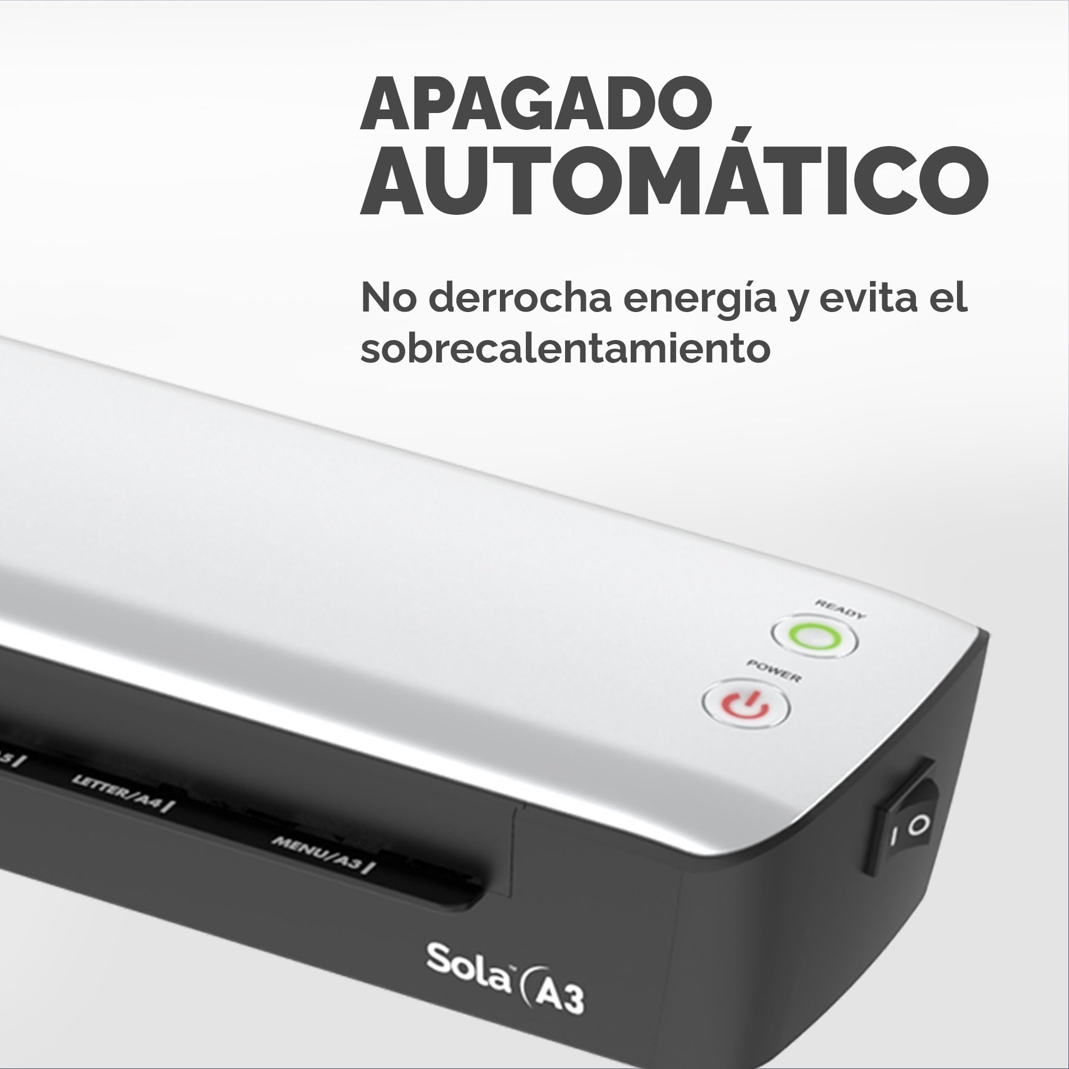 Fellowes Sola A3 - Plastificadora de documentos, para uso ocasional, plastificadora A3 con apagado automático, 80-125 micras, exclusiva Amazon + Pack de 120 fundas de plastificar A4, Acabado brillo