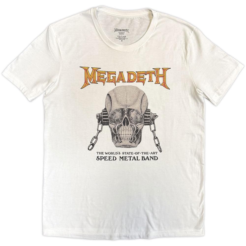 Rock Off officially licensed products Megadeth Speed Metal T Shirt XL White