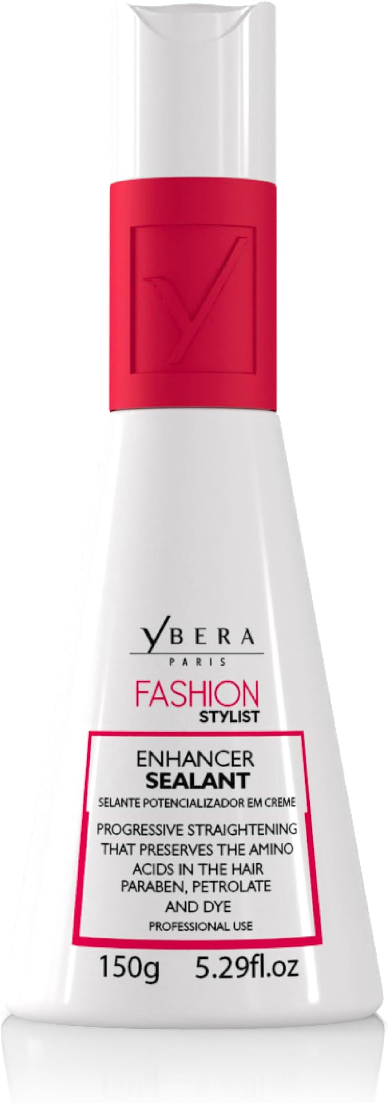 YBERA PARIS Fashion Stylist Cream | Keratin Hair Straightening Treatment | Smooth System | Extreme Shining Hair | Color Safe | Enhanced with Omega | 5.2 FL Oz