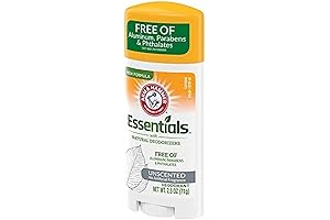 Arm & Hammer Essentials Deodorant, Clean Scent, Unscented, 2.5 Oz