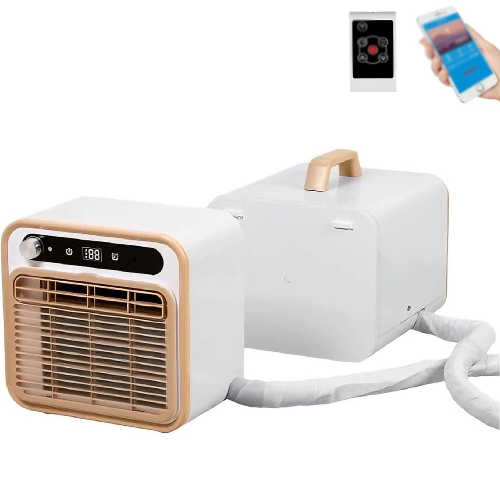 Piomue Multicolor Smart Split Camping Ac, Touch Control 2Mconnectingpipe