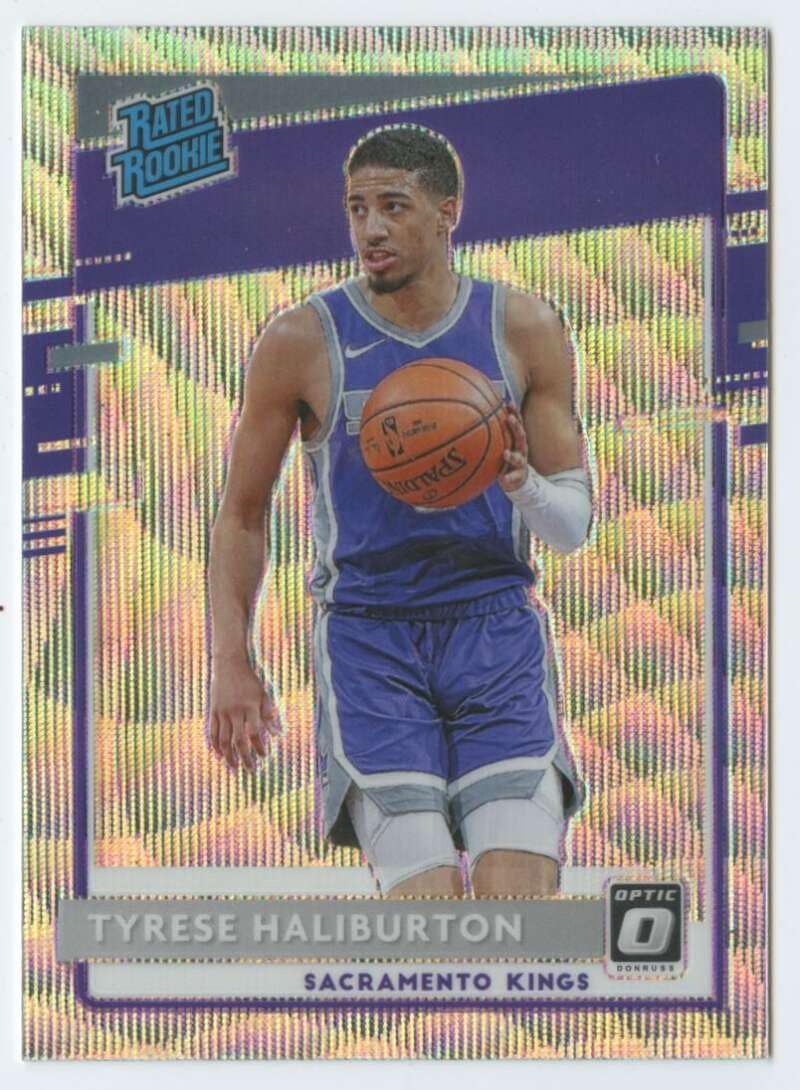 2020-21 Donruss Optic Prizm Pulsar #162 Tyrese Haliburton Sacramento Rated Rookies Basketball (RC - Rookie Card) NM-MT