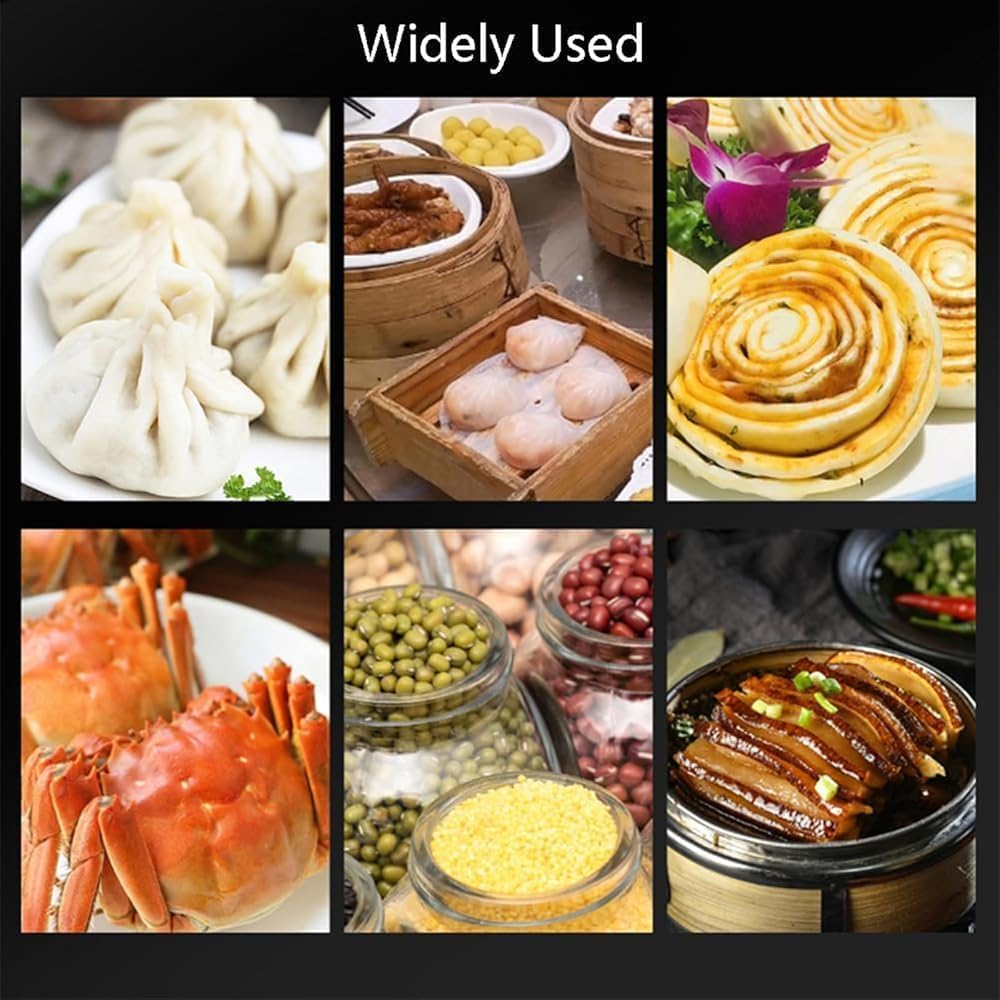 Commercial Electric Food Steamer – 4-Hole Buns/Bread Steamer with 30-110℃ Temperature Control | Bun Warmer