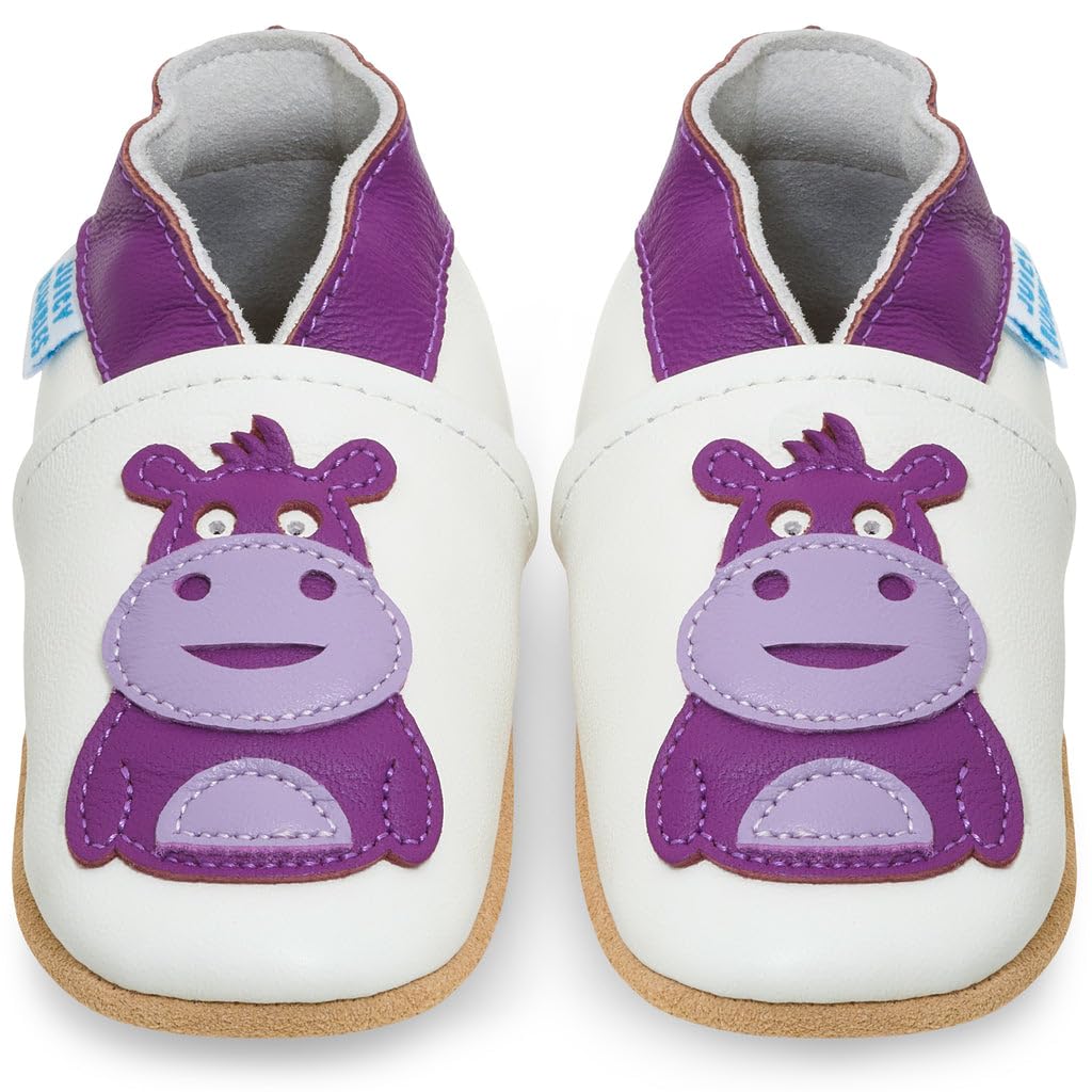 Zapatos de Bebé – Zapatillas de Cuero Niño Niña – Patucos de Piel con Elástico para Bebé - Zapatitos Primeros Pasos - Pantuflas Infantiles 0-6 Meses 6-12 Meses 12-18 Meses 18-24 Meses 2-3Años — view 39
