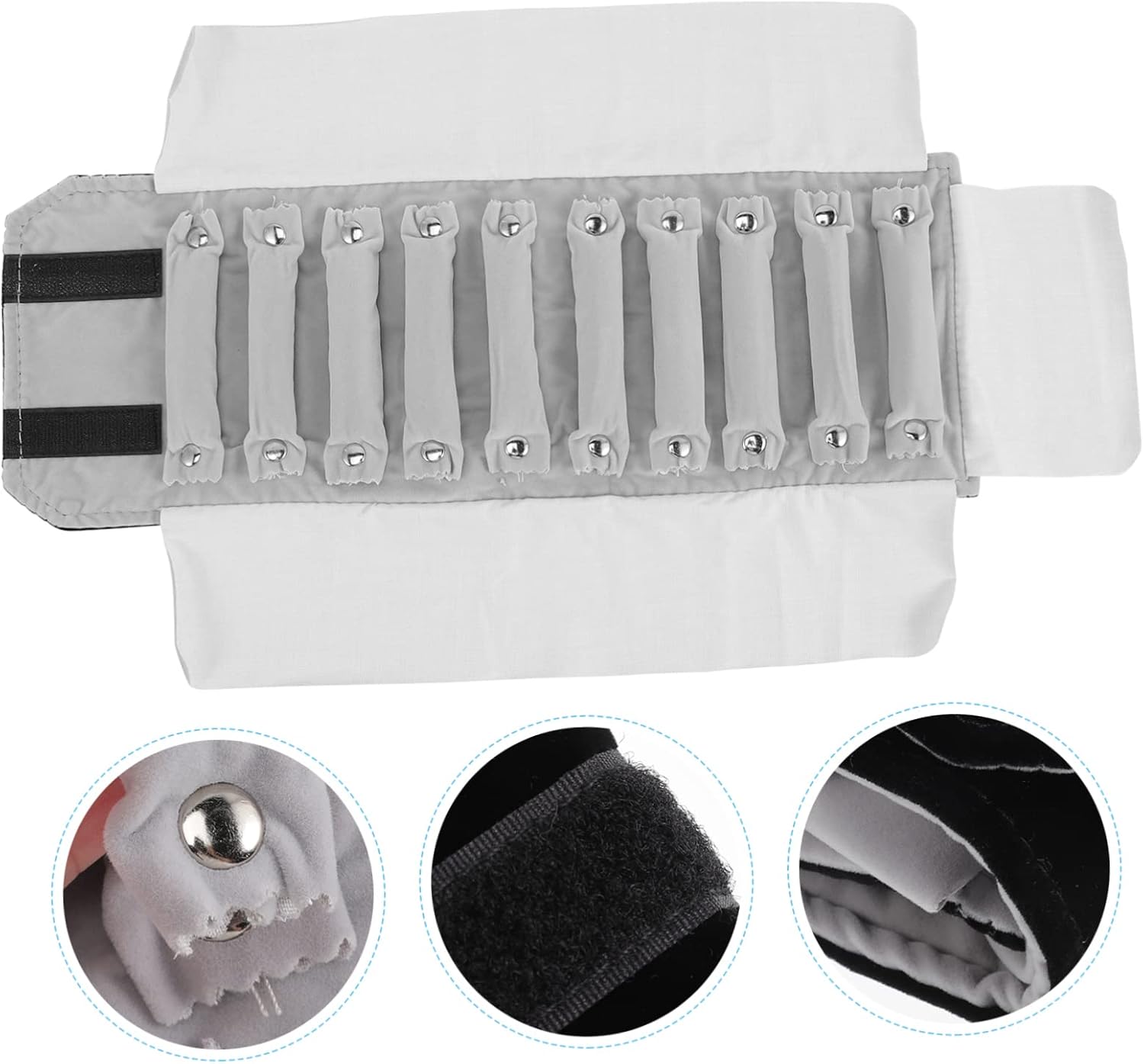 Travel Jewelry Organizer Roll Bag Jewelry Storage Case for Rings Necklaces Bracelets Pouch for Travel and Home Use