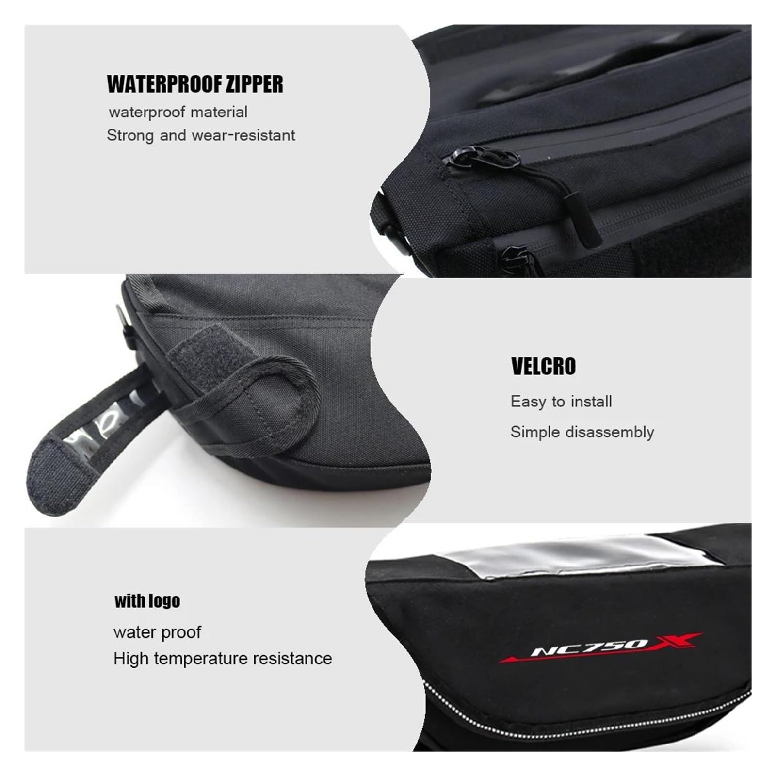 Borsello Manubrio Borsa Moto Per HON&DA NC750X NC 750 X Borsa Da Manubrio Per Moto Portatile E Impermeabile
