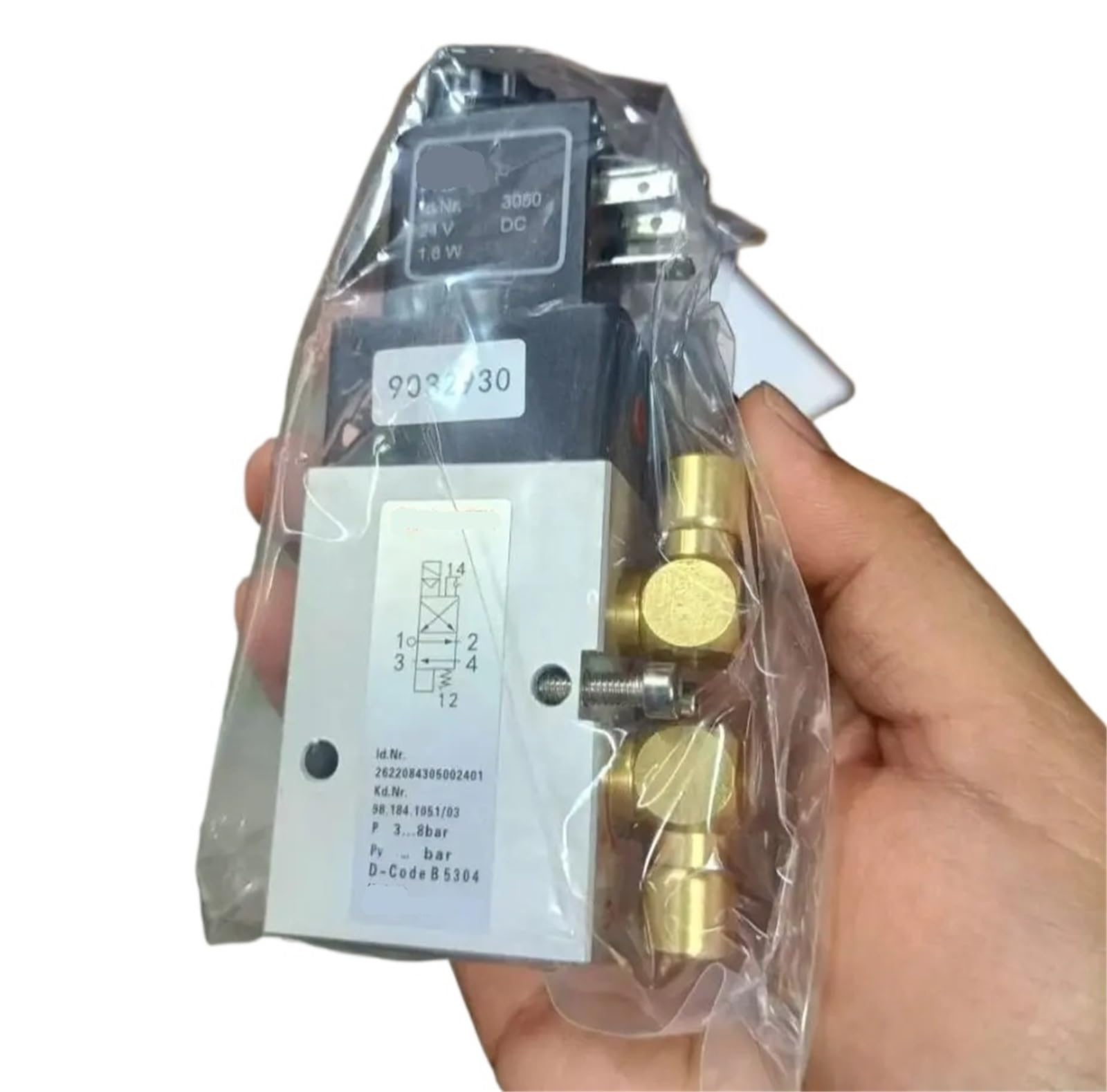 Xjedftozd 98.184.1051 1Pcs 6Mm Hole Copper Head Sm102 Cd102 Solenoid Valve