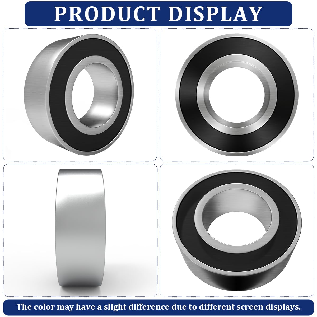 6006RK Double Row Sealed Ball Bearing1.181 (30mm) Bore with Double Rubber Seal for Agricultural Replaces AA38601 2570-594 108134A1 DAC30552RKC4 5106WCC DF0654LLU 30BG05S5DS DF0654LU,1 Pack