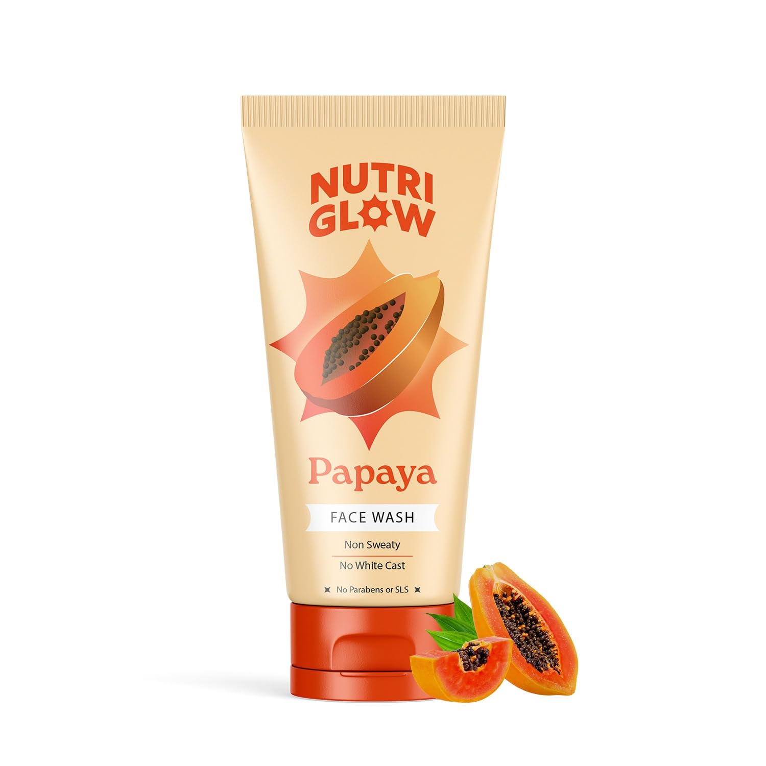 Nutriglow Natural's Advanced Pro Formula Papaya for Skin Brightening & Tan Removal Face Wash (100 G)