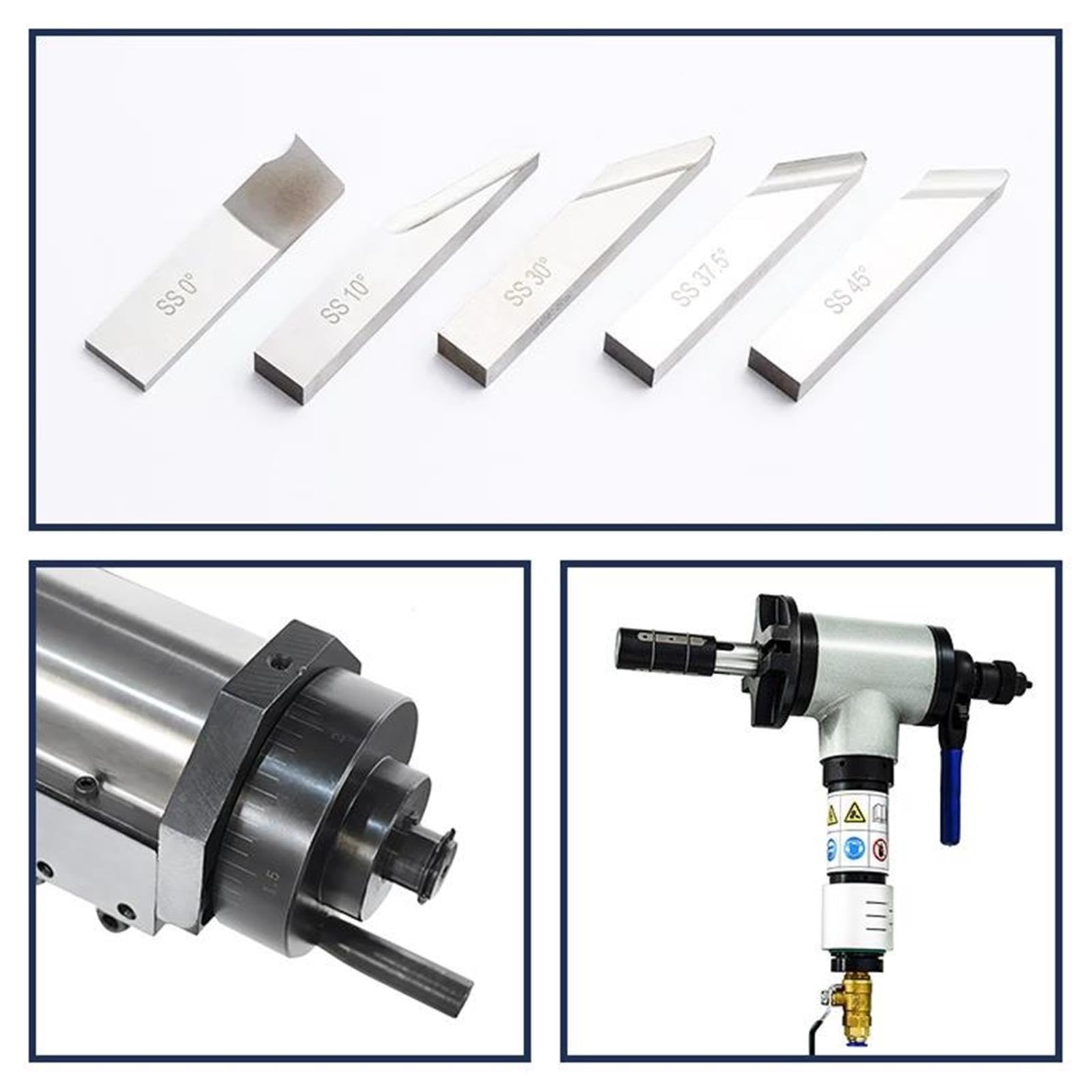 Máquina biseladora y de tubos metal eléctrica portátil 40-120 mm, nueva para modelo acero inoxidable TIE-30 para metal madera