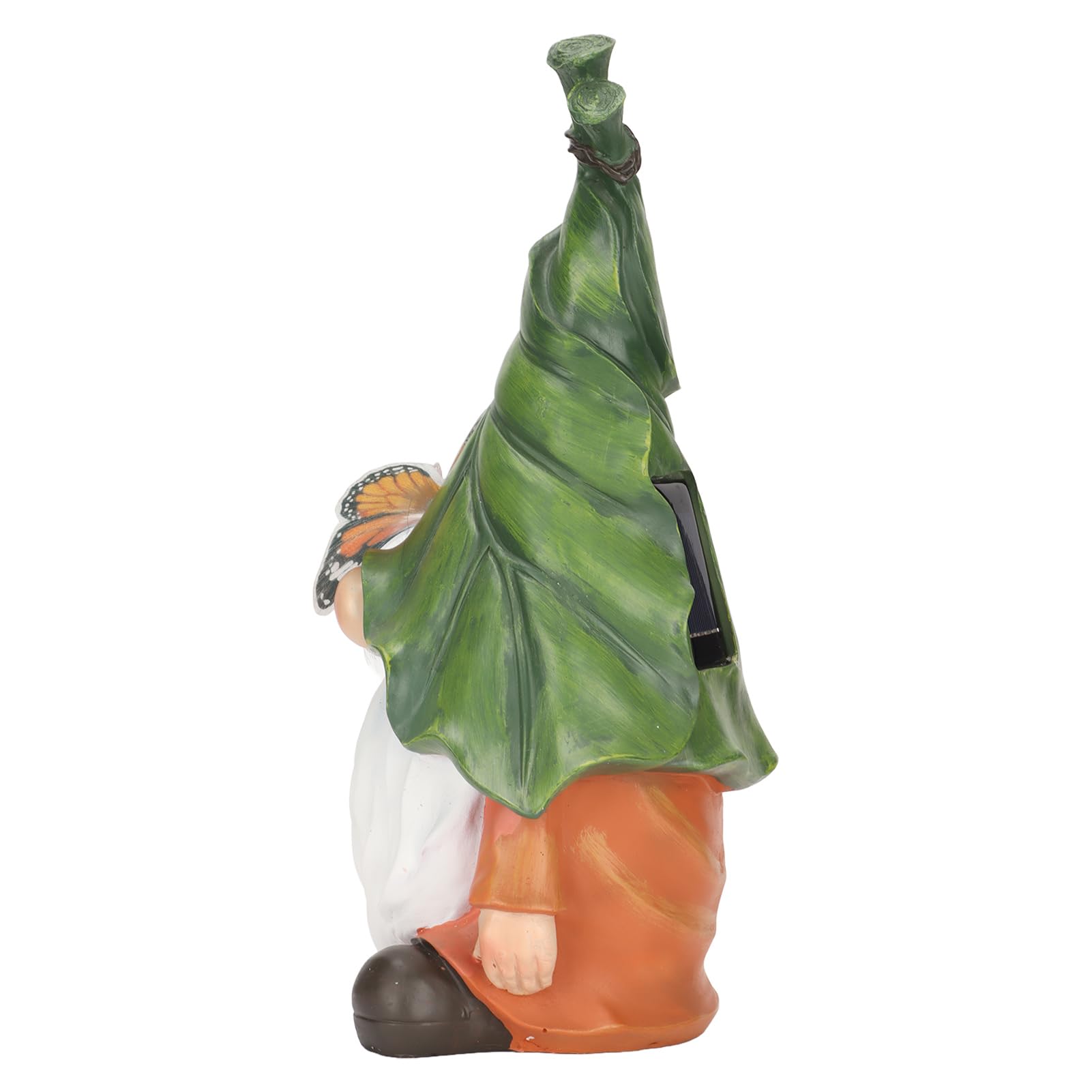 plplaaoo Gnomos de jardín Decoraciones al Aire Libre Linda Estatua de Elfos Enanos con luz para jardín Patio decoración Regalos de inauguración de la casa Material de Resina 12.2 Pulgadas