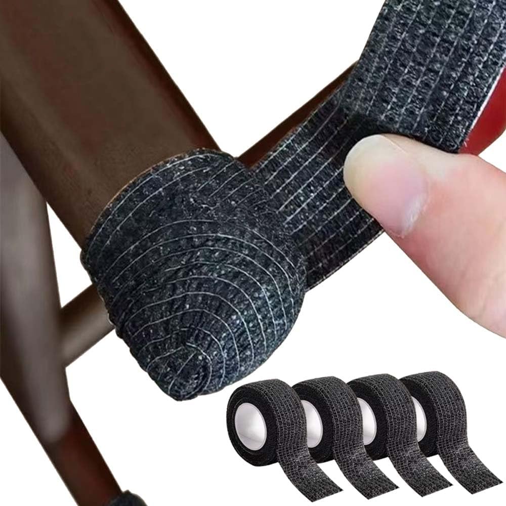 Furniture Leg Socks- Chair Leg Protectors for Hardwood and Tile Floors- Anti-Slip Chair Covers- Reduces Noise 4Pcs (Black)