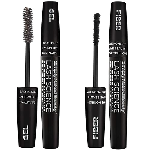 Miniatura 6 de Máscara de pestañas 3D de fibra marrón oscuro, resistente al agua, máscara de tubo alargador para volumen, gel y fibras secas, no tóxica,