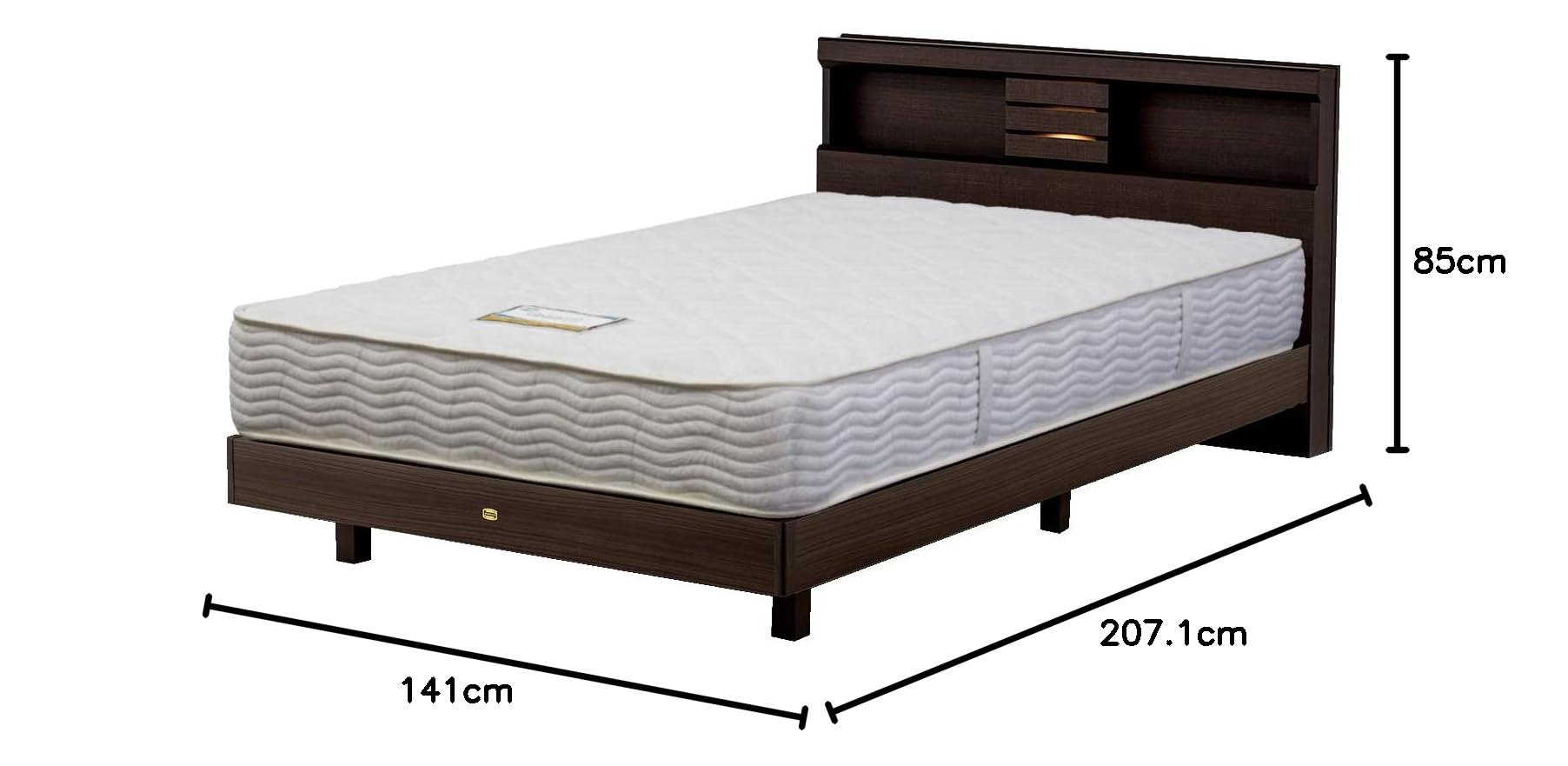 Amazon｜シモンズ ベッド フレーム＆ポケットコイルマットレス付