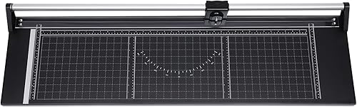 Miniatura 6 de Cortador de papel rotatorio manual de la precisión 36 pulgadas afilado papel fotográfico que balancea el cortador resistente