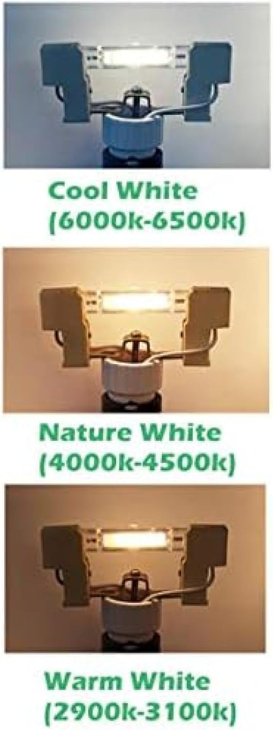 Liniowe żarówki Halogenowe 3 Sztuk Mini Szklana Rurka ściemnialna R7s Led Light 15w 78mm 30w 40w 118mm Cob Lamp 220v J118 J78 Żarówka Idealna Wymiana Halogenu, Cool White, 118MM 30W Not dimmable