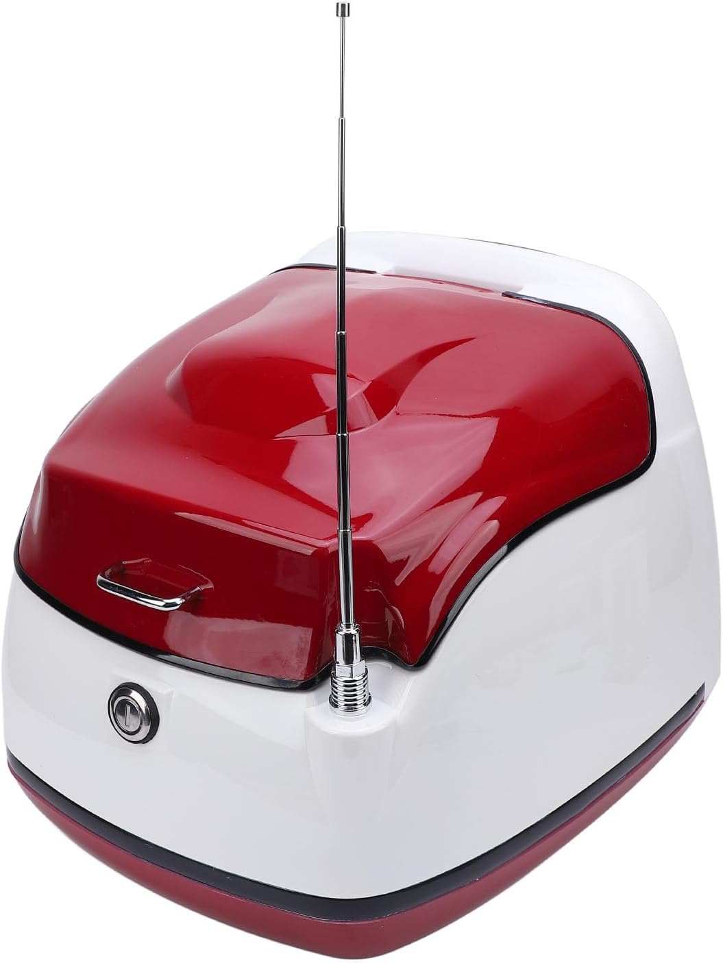 Motor Top Case Water Retro Style 38L Tail Storage Box bike Rear Trunk Electric Scooters (Deep Red)