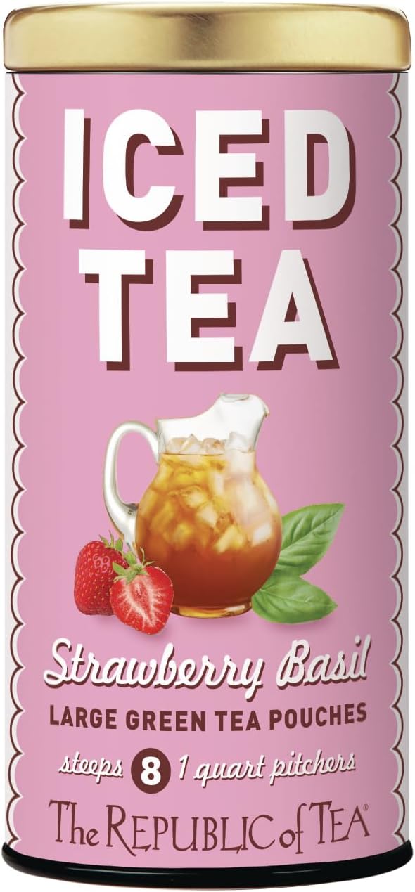 Strawberry Basil Green Tea, 8-ct