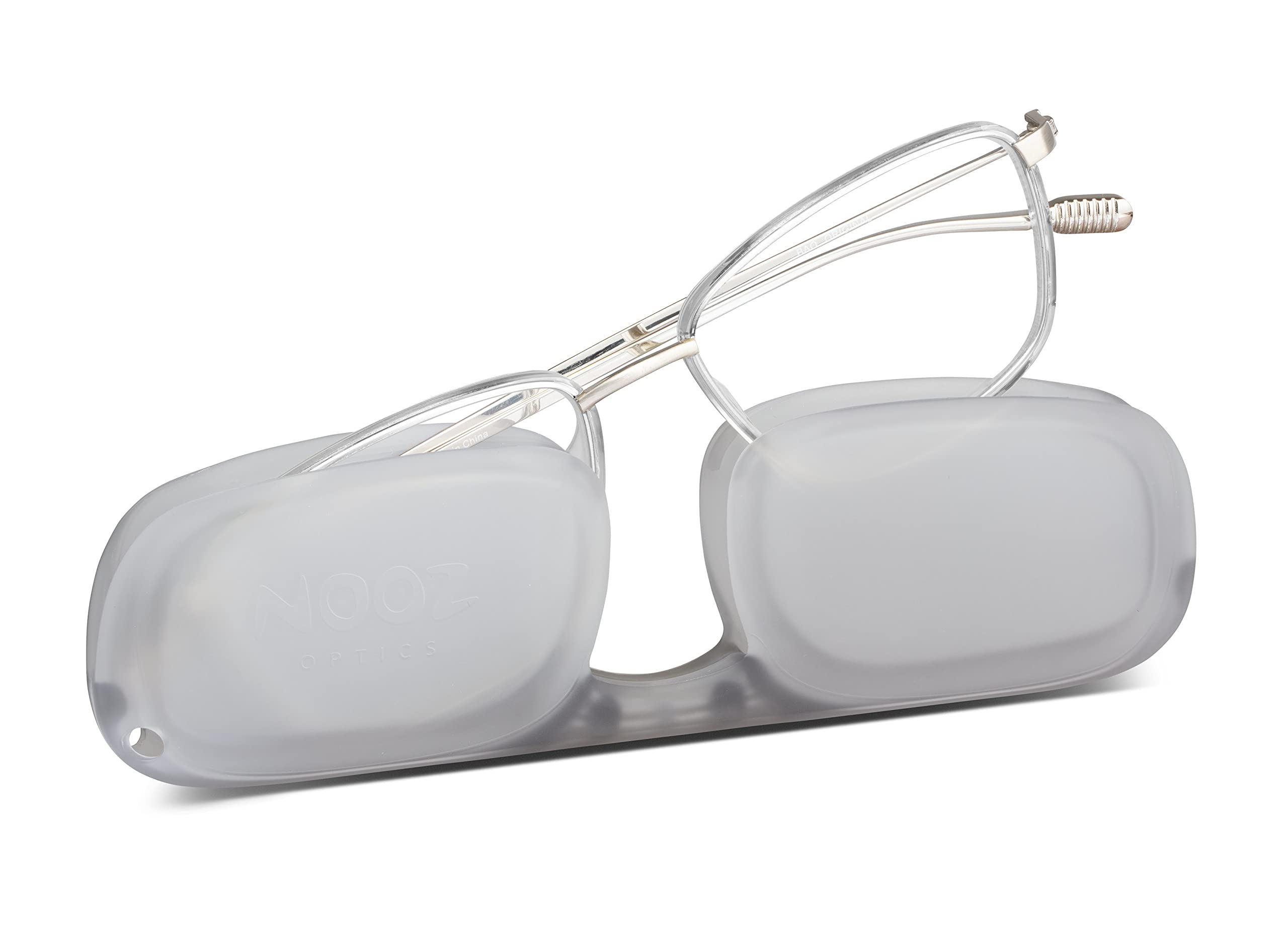 Nooz - Gafas de lectura anti luz azul - Forma rectangular - Montura de acero y nylon - 2 colores - Lupas para hombre y mujer - Colección DUAL modelo FARO