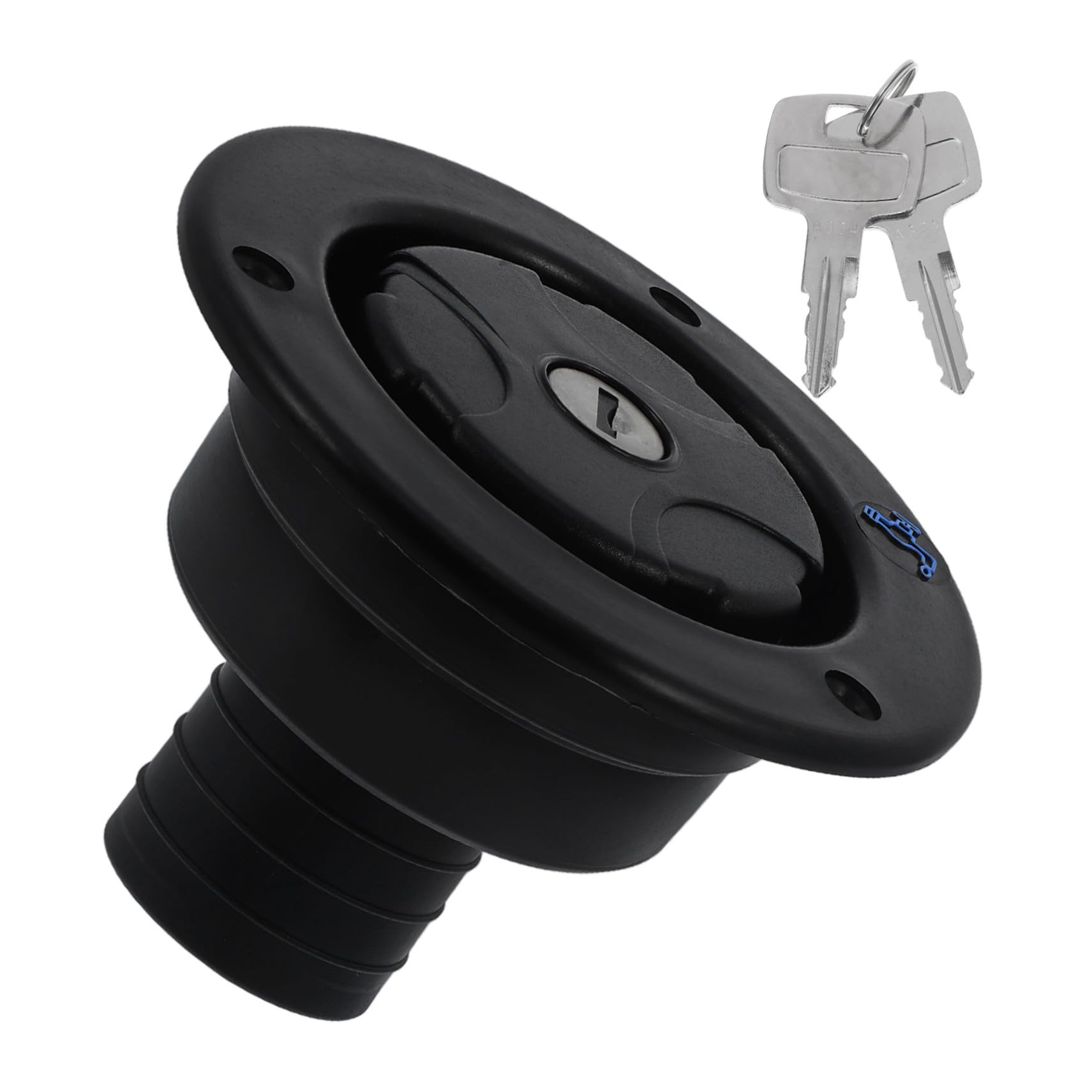 Tapa de Entrada de Agua Dulce para Caravana por Gravedad, Tapa de Llenado Negra para Remolque Rv, Repuesto Resistente y Compatible para Sistema de Plomería de Vehículos