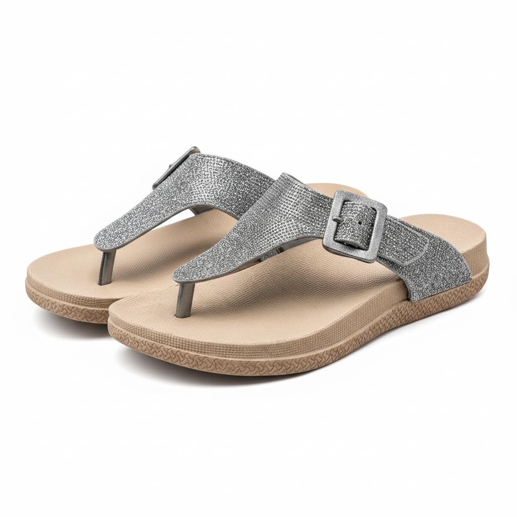 sandals for women slippers flats footwear flip flops stylish GIRLS chappals ladies Sliders doctor ortho latest sleeper fashion daily use soft-picture-39